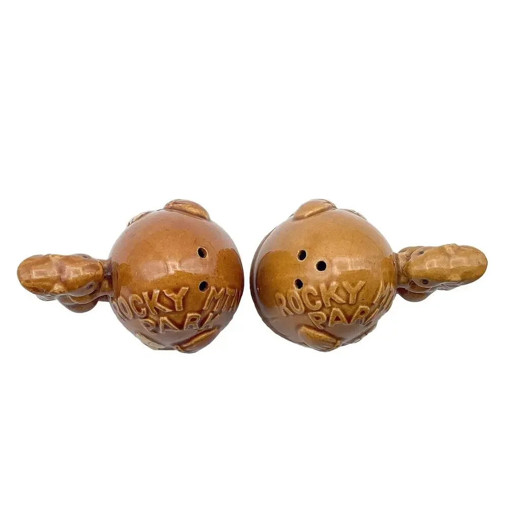 Vintage Salt & Pepper Shakers: Rocky Mountain SQUIRRELS and ACORNS Ceramic Set